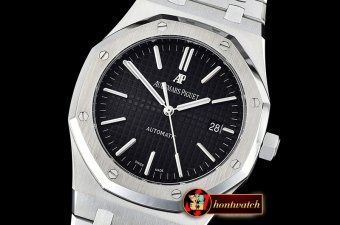 Audemars Piguet Royal Oak 15400 SS/SS Black OMF 1:1 MY9015 Mod 3120