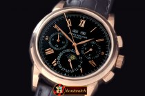 PP0169 - Perpetual Calendar RG/LE Black Asia 2813