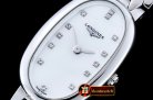 Longines Elegance Ladies SS/SS Wht MOP TWF Swiss Qtz