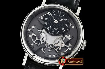 Breguet Tradition 7057BR/G9/9W6 SS/LE Black Skele SF A507 Mod