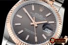 Rolex DateJust 36mm Jub Flt 904L RG/SS Grey/Stk GMF A2836