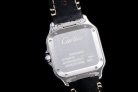 CARTIER SANTOS A8F 35mm MY9015 SS/LE DIAMOND
