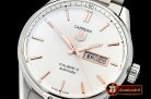 Tag Heuer Carrera Calibre 5 Automatic SS/SS Wht/RG ANF Asia 2824