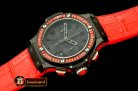 HUB0323A - Big Bang Pearl/ Sq Red Ruby All Black A-7750