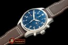 IWC0287 - 3777 LPP Pilot Chrono SS/LE Black 7750
