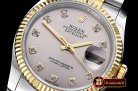 Rolex Datejust DJ 36mm Jub Flt YG/SS Light Grey Diam BP A3135 Mo