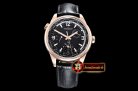 Jaeger Le Coultre Polaris Geographic WT LE RG/LE Black Miyota 9015 Mod