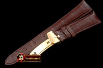 Replica Rolex Brown Croc Strap YG 20/16/ New Insignia Buckle