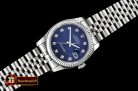 Rolex DateJust Jub Flt SS/SS Dark Blue Diam BP A3135 Mod