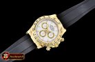 Rolex Daytona 116508 YG/RU Wht/Stk OMF A4130 Mod