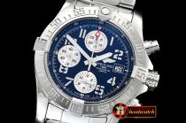 Breitling Avenger II Chronograph 43mm SS/SS Blue GF A7750