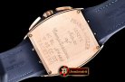 Franck Muller Vanguard Chronograph 44mm RG/LE/RU Blue Asia 7750