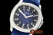 Patek Philippe Aquanaut Ref.5167 SS/RU Blue/Num PF Asia 2824 Mod