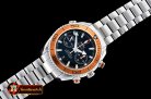 Replica Omega Planet Ocean Chrono SS/SS Org/Black BP A7750 Mod93