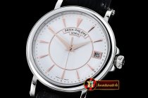PP0205C - 5153 Calatrava SS/LE White Asia 2824 Mod