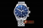 IWC 3777 Pilot Chrono SS/SS Blue "Le Petit" V2 ZF A7750