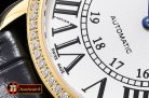 Replica Cartier Ronde Louis Cartier No Date YG/LE Diams White As