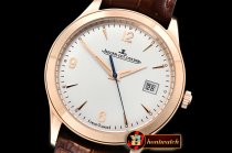 Jaeger Le Coultre Master Control Date 1548420 RG/LE White ZF Asia 23J Mod