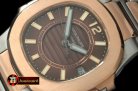 PP0178D - Nautilus 7010 Midsize 32mm TT RG Brown - Swiss Qtz