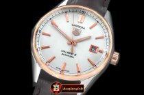 TAG0262D - Carrera Calibre 5 Automatic RG/LE White A-2824