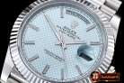 Replica Rolex DayDate 40mm SS/SS Blue Stk Flut BP A2836 Mod3255