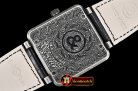 Bell & Ross BR01 2016 Burning Skull Ltd Ed Vin SS/LE Black Asia