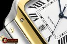 Cartier Santos De Cartier 2018 Mens XL YG/SS Wht BVF MY9015