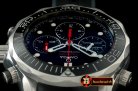Replica Omega Seamaster Pro 300M Chrono SS/RU Black A-7750