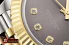 Rolex Datejust II DJ2 41mm Jub Flt YG/SS Dark Grey Diams BP A323