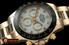 Replica Rolex Daytona 116528 YG/YG MOP White Diam A-7750 Sec@6