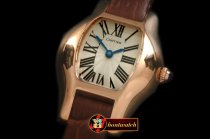 CAR0334B - Tortue De Cartier RG/LE White Swiss Quartz