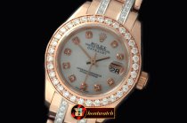 Replica Rolex Diam Bez RG MOP Wht/Diam S-2671
