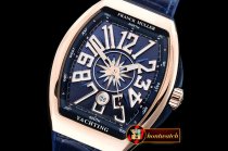 Franck Muller Vanguard Mens V45 RG/LE/RU Blue ABF A2824