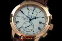 GLA0030C - Senator Chrono RG/LE White OS20 Quartz