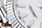 Rolex Datejust II DJ2 41mm Jub Flt SS/SS Pearl Wht Stk BP A3235