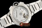 Cartier Balon Bleu Chronograph 47mm SS/SS White ZF Asia 7750