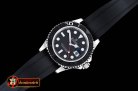 Replica Rolex YachtMaster 116655 SS/RU Cer Bez Black JF A2836