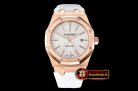 Audemars Piguet Royal Oak 15400 RG/LE (Brw) Wht OMF MY9015 Mod 3120
