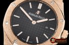 Audemars Piguet Royal Oak 33mm Frosted RG/RG Black JHF V2 Swiss Qtz