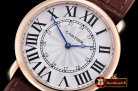 Replica Cartier Ronde Louis Cartier No Date RG/LE White Asia HW