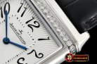 Jaeger Le Coultre JL Reverso Mens Diams SS/LE White/Num MY8215 Mod