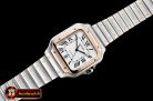 Cartier Santos De Cartier 2018 Mens XL RG/SS Wht BVF MY9015