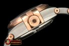 OMG0352B - Double Eagle Ladies Auto SS/RG Brown Diamonds J-Miyot