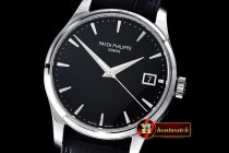 PP0198B - Calatrava Officer SS/LE Black BP Jap M-9015