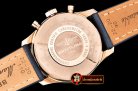 Breitling Navitimer B01 RG/LE Blue/Wht JF A7750 Mod