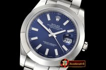 Rolex Datejust II DJ2 41mm Oys Smt SS/SS Blue Stks Noob A3235 Mo