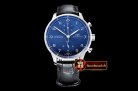 IWC0388 - Portuguese Chrono SS/LE Blue/Blue ZF V2 A79350 Mod