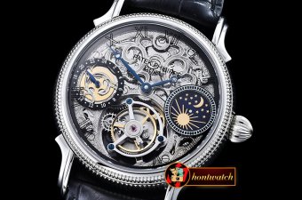PP0236B - MoonPhase Tourb SS/LE Skeletonal - Asia HW Tourbillon