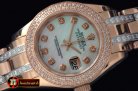 Replica Rolex 2-Diam Bez RG MOP Wht/Diam S-2671