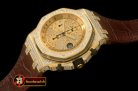 AP0283 - Royal Oak Chrono YG/LE Champagne Gold Bling A-7750
